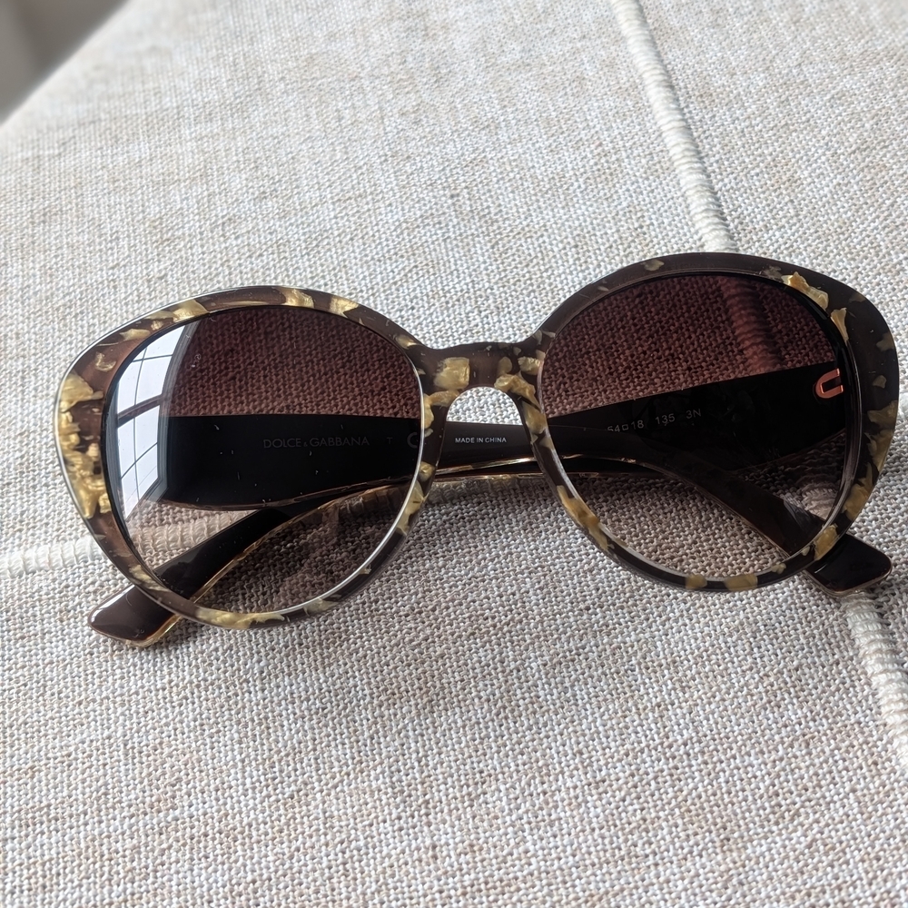 Dolce & Gabbana DG 4198 Gold Leaf Sunglasses - Picture 5 of 5